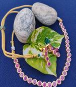 Pink crystal necklaces