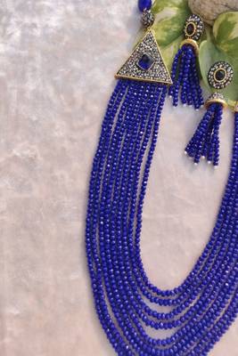 Blue crystal necklaces 2