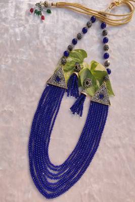 Blue crystal necklaces 3