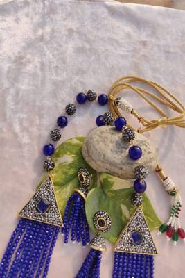 Blue crystal necklaces 4
