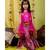 Pink Crop top with Frill Lahenga