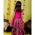 Pink Crop top with Frill Lahenga