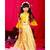 Yellow 3/4 sleeves crop top with pleated long skirt
