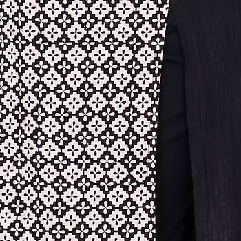 Women Black Printed Cotton Kurta 4