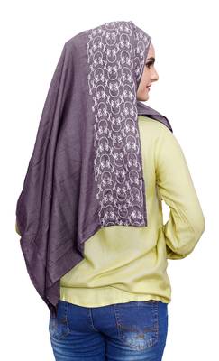 Justkartit Embroidery Soft Cotton Scarf Hijab For Women 2