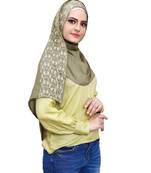 Justkartit Casual Wear Embroidery Soft Cotton Scarf Hijab For Women