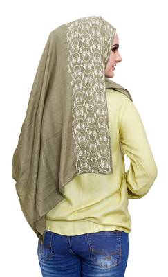 Justkartit Casual Wear Embroidery Soft Cotton Scarf Hijab For Women 2