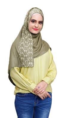 Justkartit Casual Wear Embroidery Soft Cotton Scarf Hijab For Women 3