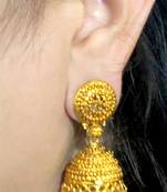 Gold jhumkas