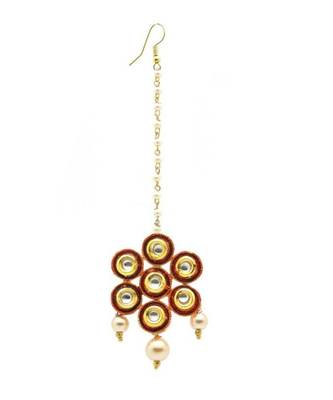 Gold Plated Maang Tikka For Women And Girls 3