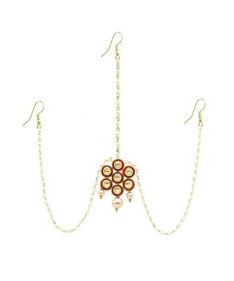 Gold Plated Maang Tikka Matha Patti For Women/Girls 2