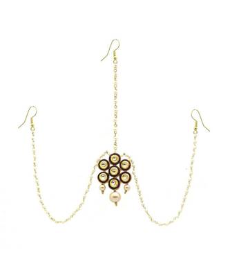Gold Plated Maang Tikka Matha Patti For Women/Girls 1