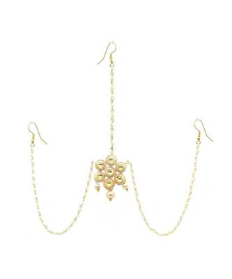Gold Plated Maang Tikka Matha Patti For Women/Girls 1