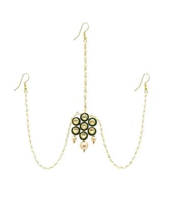 Gold Plated Maang Tikka Matha Patti For Women/Girls 1