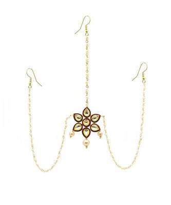 Gold Plated Maang Tikka Matha Patti For Women/Girls 1