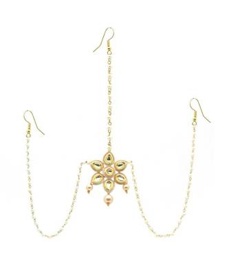 Gold Plated Maang Tikka Matha Patti For Women/Girls 1