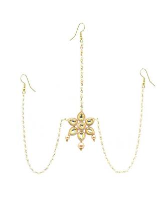 Gold Plated Maang Tikka Matha Patti For Women/Girls 2
