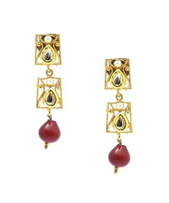Radhesh Creation Jewellery Gold Plated Kundan Necklace Jewellery Set For Women 2