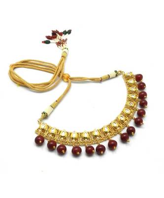 Radhesh Creation Jewellery Gold Plated Kundan Necklace Jewellery Set For Women 3