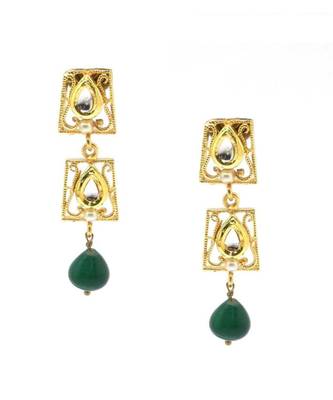 Radhesh Creation Jewellery Gold Plated Kundan Necklace Jewellery Set For Women 2