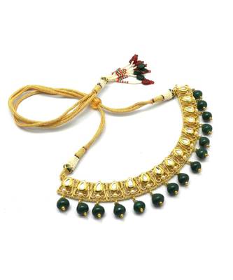 Radhesh Creation Jewellery Gold Plated Kundan Necklace Jewellery Set For Women 3