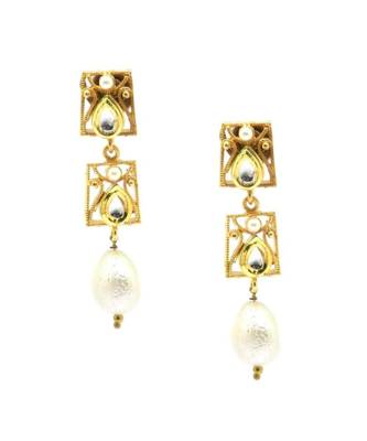 Radhesh Creation Jewellery Gold Plated Kundan Necklace Jewellery Set For Women 2