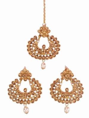Brown Maang Tikka necklace-sets 1