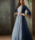 Dark Blue Glamour Koti Style Designer Suit