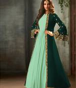 Dark Green Glamour Koti Style Designer Suit
