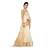 Beige woven cotton silk saree with blouse
