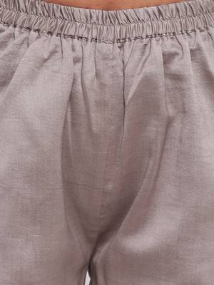 Brown Gota Slit Kurta 14