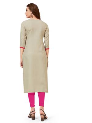 Cream embroidered silk embroidered-kurtis 2
