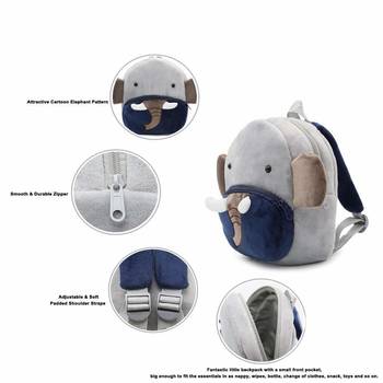 Lychee bags Kid's Velvet School Nursery Picnic Carry Travelling Bag 4