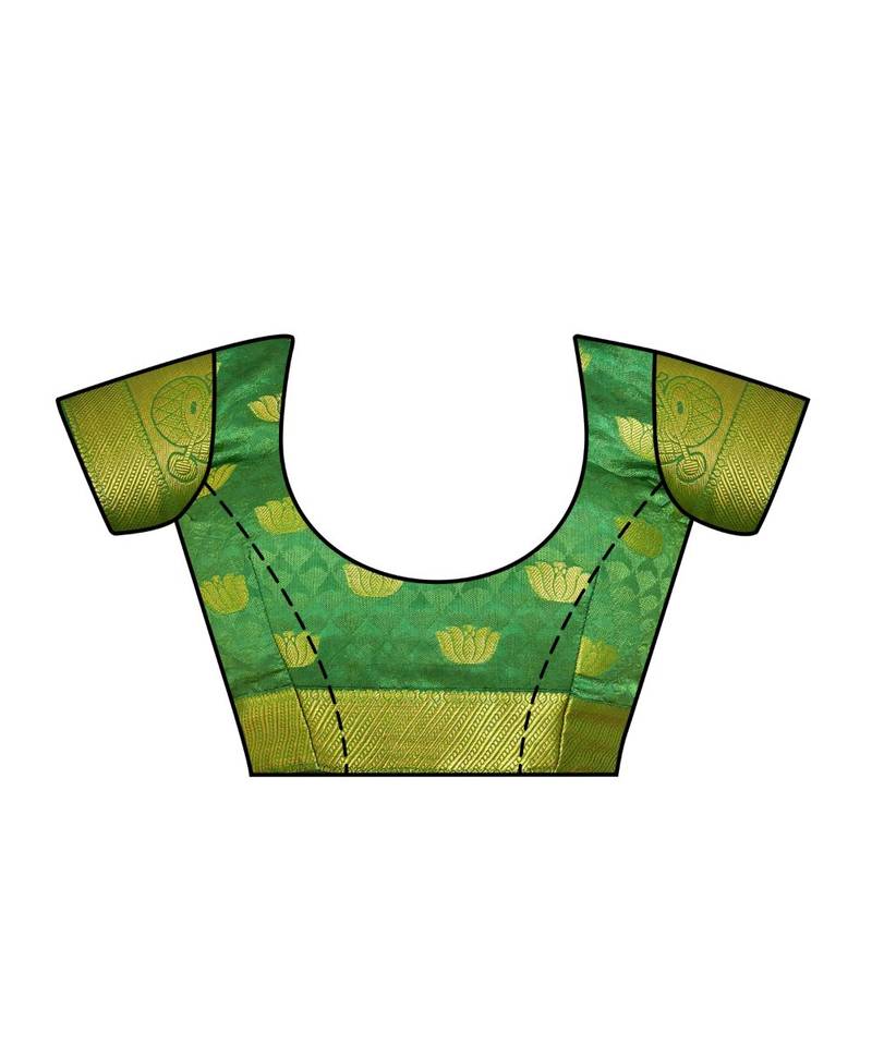 Maroon Woven Art Silk Saree With Blouse