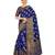 Blue Woven Art Silk Saree With Blouse