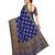 Blue Woven Art Silk Saree With Blouse