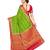Green Woven Crepe Saree With Blouse