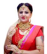 9blings Gold ruby  jewellery-combo