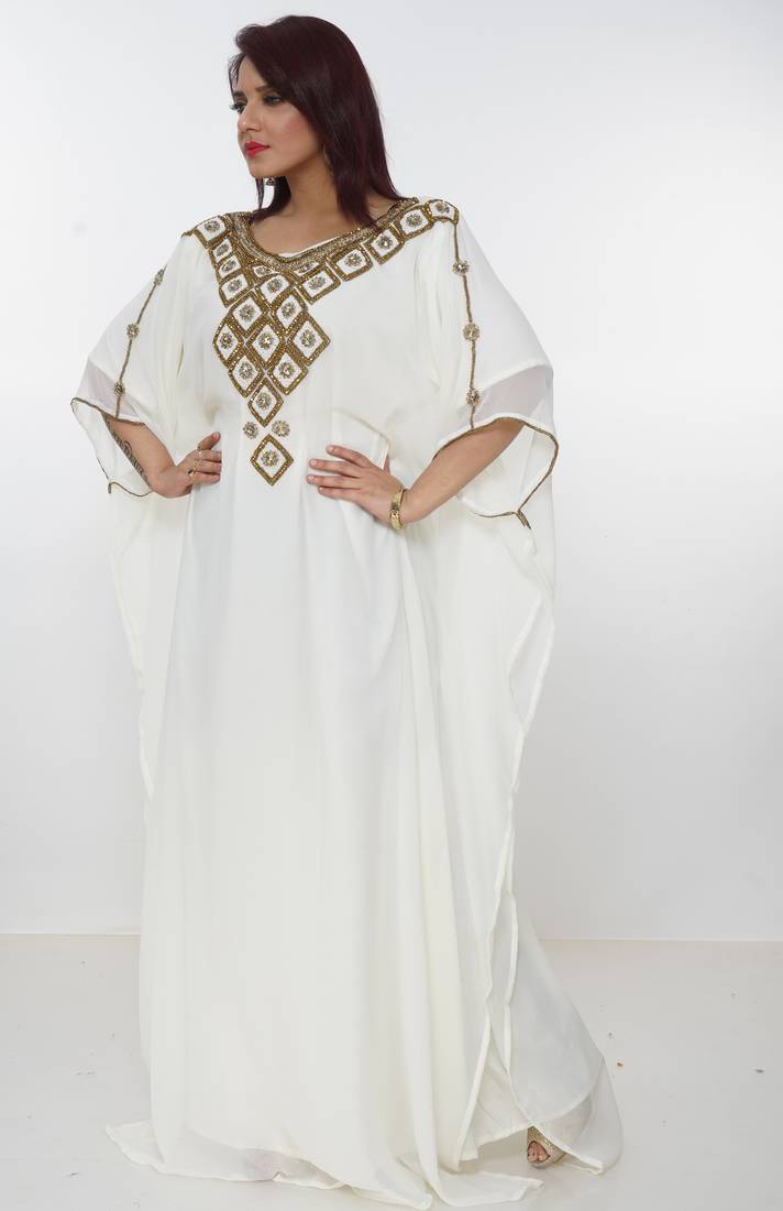 Dubai Kaftan Women Dress Long Gown Farasha Morocco Wear