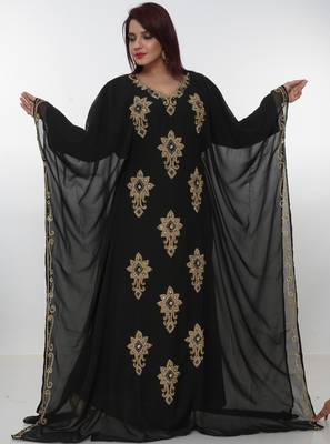 Dubai Kaftan Women Dress Long Gown Farasha Morocco Wear 1