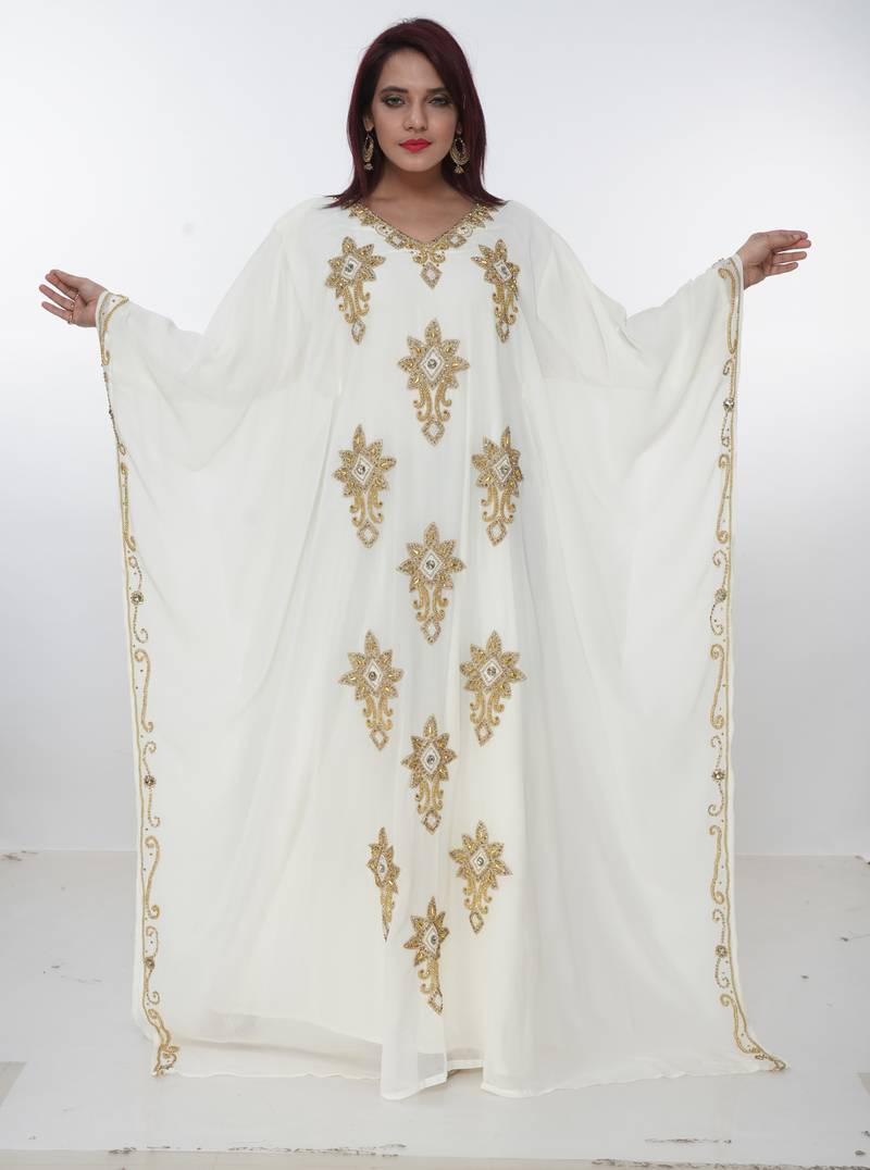 Dubai Kaftan Women Dress Long Gown Farasha Morocco Wear