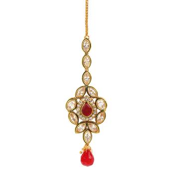 Red maang-tikka 1