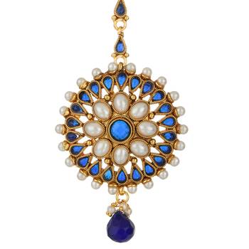 Blue maang-tikka 2