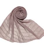 Purple Stole For Women  Premium Cotton Crush Designer Diamond Studed  Stole