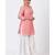 Rose Pink Foil Printed Kurti with Gathered Palazzo