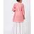 Rose Pink Foil Printed Kurti with Gathered Palazzo
