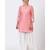 Rose Pink Foil Printed Kurti with Gathered Palazzo