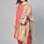 Red screen print crepe salwar
