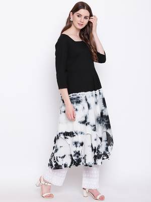 Black printed cotton cotton-kurtis 4