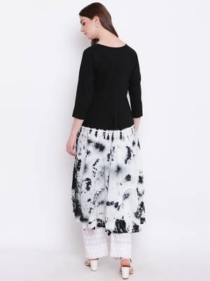 Black printed cotton cotton-kurtis 5